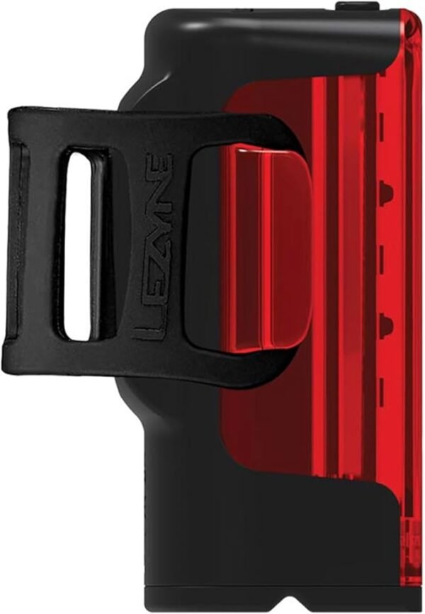 LEZYNE Strip Drive Pro Bicycle USB Rechargeable IPX7 Waterproof 270-Degree Visibility LED Rear Light w/Multiple Solid & Flash Modes | Silicone Rubber Mounting Strap Included - Image 5
