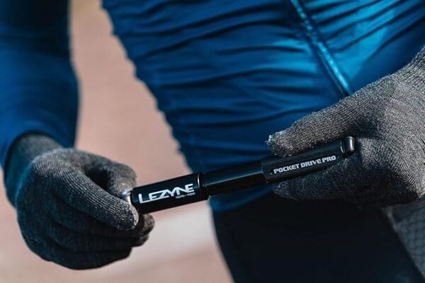 LEZYNE Pocket Drive Pro Mini Bicycle Hand Pump, High Pressure 160 PSI, Presta & Schrader with Valve Core Tool, Alloy Bracket Mount, Grip Textured, Easy to Use Bike Tire Pump - Image 2